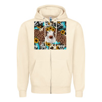 Sandshell western calf Zipper Hoodie - JahusDesignShop