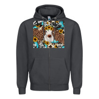 Smoke western calf Zipper Hoodie - JahusDesignShop