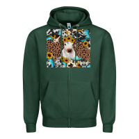 Sports Green western calf Zipper Hoodie - JahusDesignShop