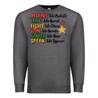 Charcoal Heather black history malia Premium Sweatshirt - MaliasSmallBusiness