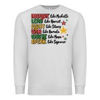 Dove Grey black history malia Premium Sweatshirt - MaliasSmallBusiness