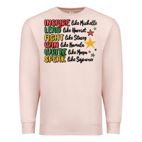 Pale Pink black history malia Premium Sweatshirt - MaliasSmallBusiness