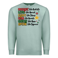 Seafoam black history malia Premium Sweatshirt - MaliasSmallBusiness