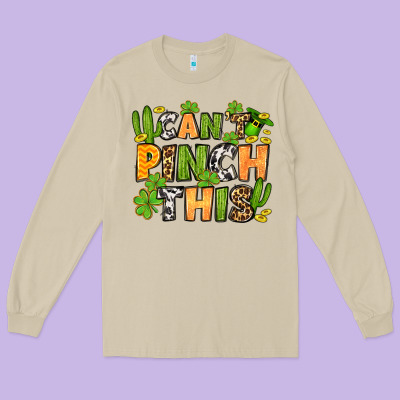 St. Patrick's Can't Pinch This Long Sleeve Tee Designed By Oliviacreatesart