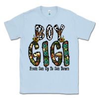 Dusty Blue boy gigi from son up to son down Classic Tee - CowhideDigitalArt