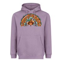 Lavender turquoise thanksgiving turkey rainbow Heavyweight Hoodie - Jasminsmagicworld