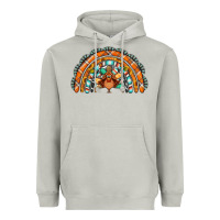 Moon Dust turquoise thanksgiving turkey rainbow Heavyweight Hoodie - Jasminsmagicworld