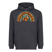 Smoke turquoise thanksgiving turkey rainbow Heavyweight Hoodie - Jasminsmagicworld