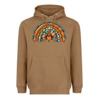 Toasted Coconut turquoise thanksgiving turkey rainbow Heavyweight Hoodie - Jasminsmagicworld