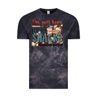 Cloud Black i'm just here for the snacks #baseball brother Vintage Tee - Zillion Design Studio