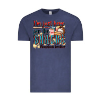 Vintage Denim i'm just here for the snacks #baseball brother Vintage Tee - Zillion Design Studio