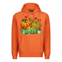 Carrot thankful pumpkins with glitter Premium Hoodie - MaliasSmallBusiness