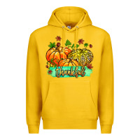 Lemon thankful pumpkins with glitter Premium Hoodie - MaliasSmallBusiness