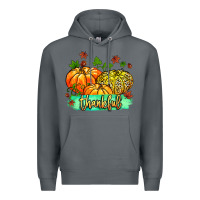 Rock thankful pumpkins with glitter Premium Hoodie - MaliasSmallBusiness
