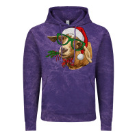 Cloud Purple Christmas Glasses Goat Vintage Hoodie - RanaPortraitStore