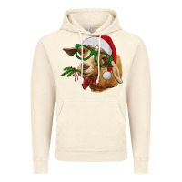Vintage Artic Christmas Glasses Goat Vintage Hoodie - RanaPortraitStore