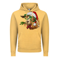 Vintage Mustard Christmas Glasses Goat Vintage Hoodie - RanaPortraitStore