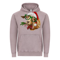 Vintage Zinc Christmas Glasses Goat Vintage Hoodie - RanaPortraitStore