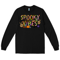Black spooky vibes Long Sleeve Tee - RacoonDesign