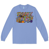 Colony Blue spooky vibes Long Sleeve Tee - RacoonDesign