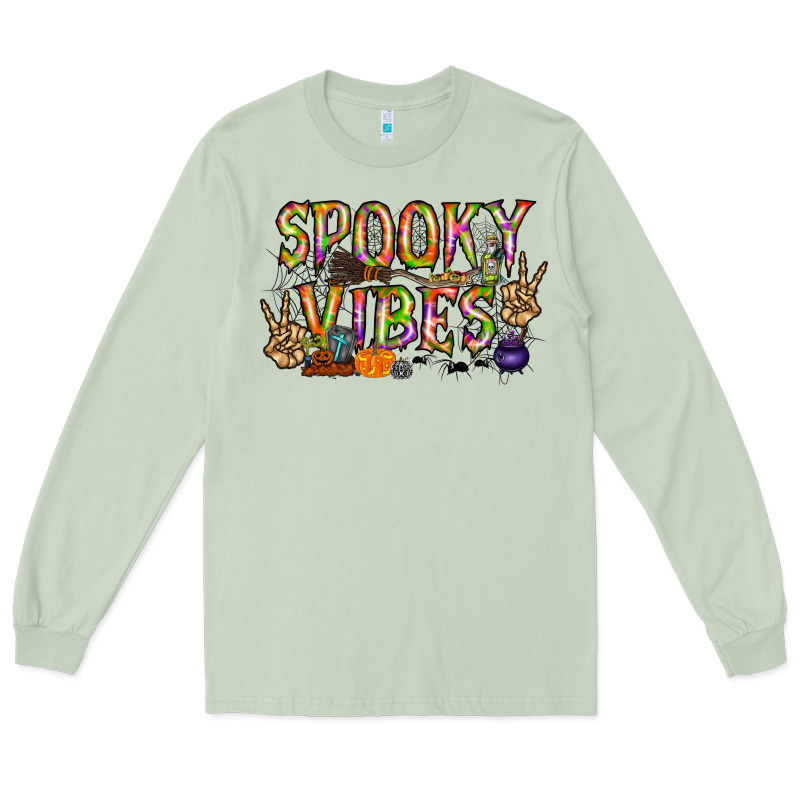 Spooky Vibes Long Sleeve Tee by RacoonDesign | Teevron