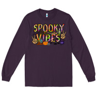 Plum spooky vibes Long Sleeve Tee - RacoonDesign