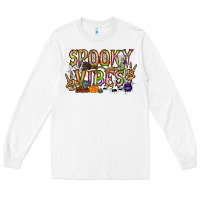 White spooky vibes Long Sleeve Tee - RacoonDesign
