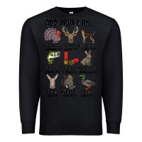 Black god says i am hunting Premium Sweatshirt - MaliasSmallBusiness