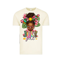 Vintage Arctic july girl afro woman summer Vintage Tee - texasbilliewilder