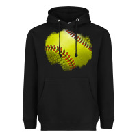Black leopard softball patch Heavyweight Hoodie - Jasminsmagicworld
