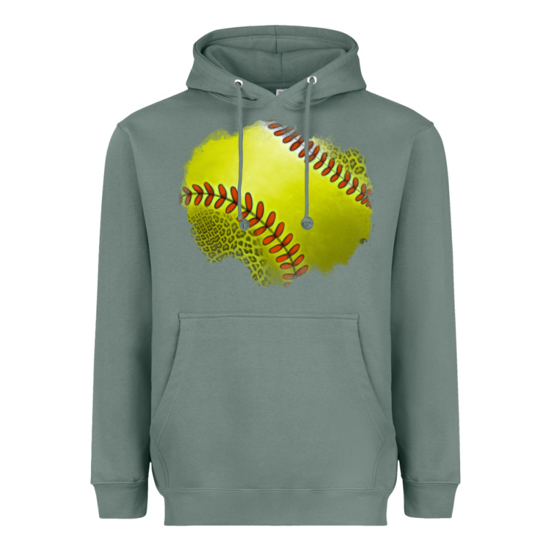 Leopard Softball Patch Heavyweight Hoodie by Jasminsmagicworld | Teevron