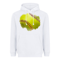 White leopard softball patch Heavyweight Hoodie - Jasminsmagicworld