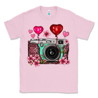 Bubblegum Pink floral heart pink leopard vintage camera Classic Tee - FaDigitalArtStudio