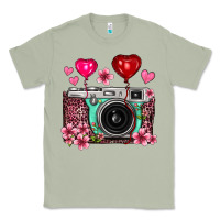 Matcha floral heart pink leopard vintage camera Classic Tee - FaDigitalArtStudio