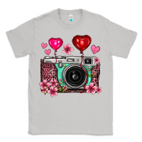Moon Dust floral heart pink leopard vintage camera Classic Tee - FaDigitalArtStudio