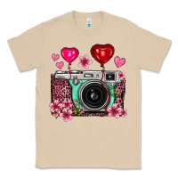 Mushroom floral heart pink leopard vintage camera Classic Tee - FaDigitalArtStudio