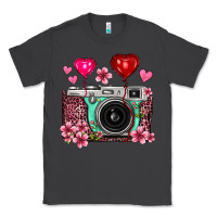 Smoke floral heart pink leopard vintage camera Classic Tee - FaDigitalArtStudio