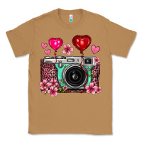 Toasted Coconut floral heart pink leopard vintage camera Classic Tee - FaDigitalArtStudio