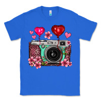 True Royal floral heart pink leopard vintage camera Classic Tee - FaDigitalArtStudio