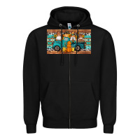 Black fall gnomes truck sippy cup Zipper Hoodie - Artiststas