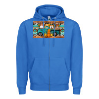 Fall Gnomes Truck Sippy Cup Zipper Hoodie | Teevron