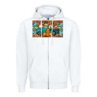 White fall gnomes truck sippy cup Zipper Hoodie - Artiststas