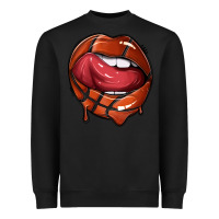 Black sports lips basketball Heavyweight Sweatshirt - texasbilliewilder