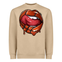 Mushroom sports lips basketball Heavyweight Sweatshirt - texasbilliewilder