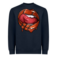 Navy sports lips basketball Heavyweight Sweatshirt - texasbilliewilder