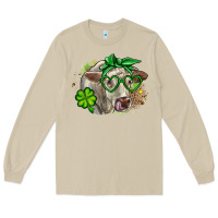 Mushroom Charolais St. Patrick's Day Long Sleeve Tee - OliviaCreatesArt