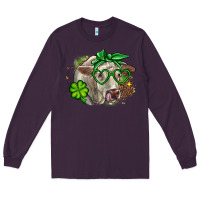 Plum Charolais St. Patrick's Day Long Sleeve Tee - OliviaCreatesArt