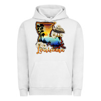 Pigment Lunar Rock louisiana  sunset map magnolia Urban Hoodie - BarkalooDesign