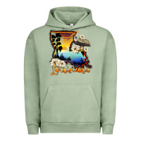 Pigment Oil Green louisiana  sunset map magnolia Urban Hoodie - BarkalooDesign