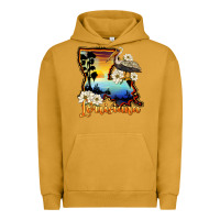 Pigment Peanut Butter louisiana  sunset map magnolia Urban Hoodie - BarkalooDesign